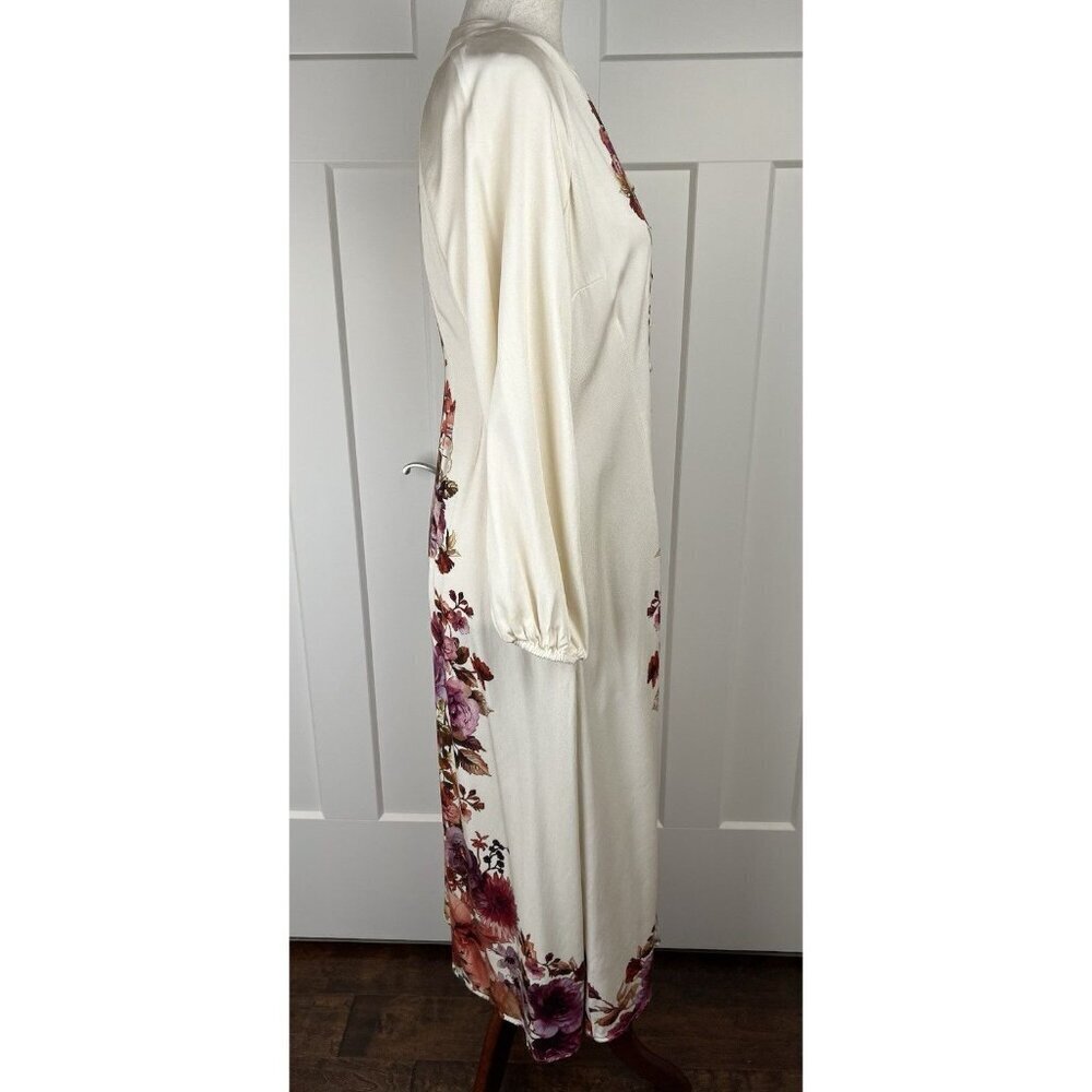 Soft Surroundings Paulette Maxi Dress Long Sleeve Floral Button Front Boho PS - Picture 9 of 12